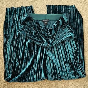 Rachel Zoe High-Rise Pull-On Velour Pants Medium